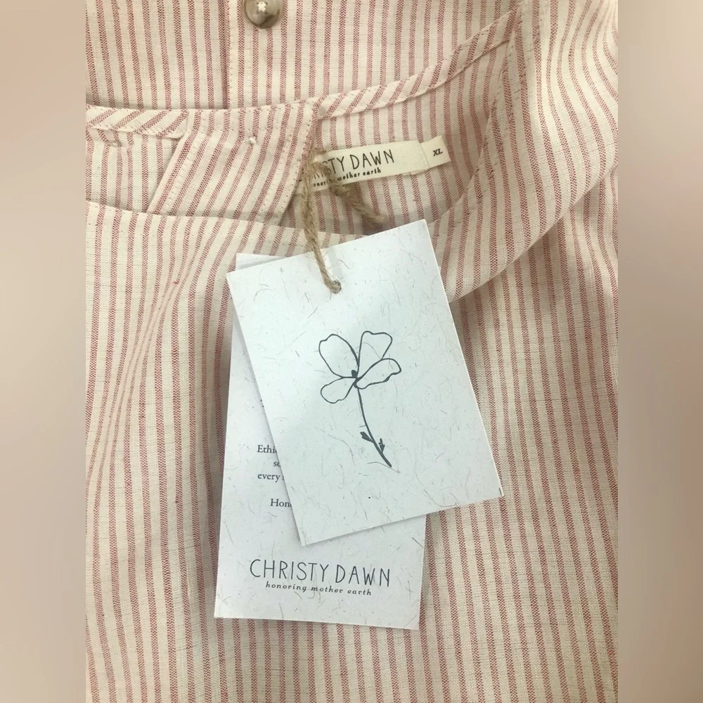 NWT Christy Dawn The Jane Dress In Pink Harvest Stripe Size XL - Picture 14 of 16